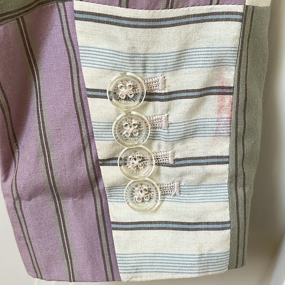 Isaac Mizrahi for Target Jacket Blazer Size XS Silk Patchwork Vintage - Picture 7 of 10